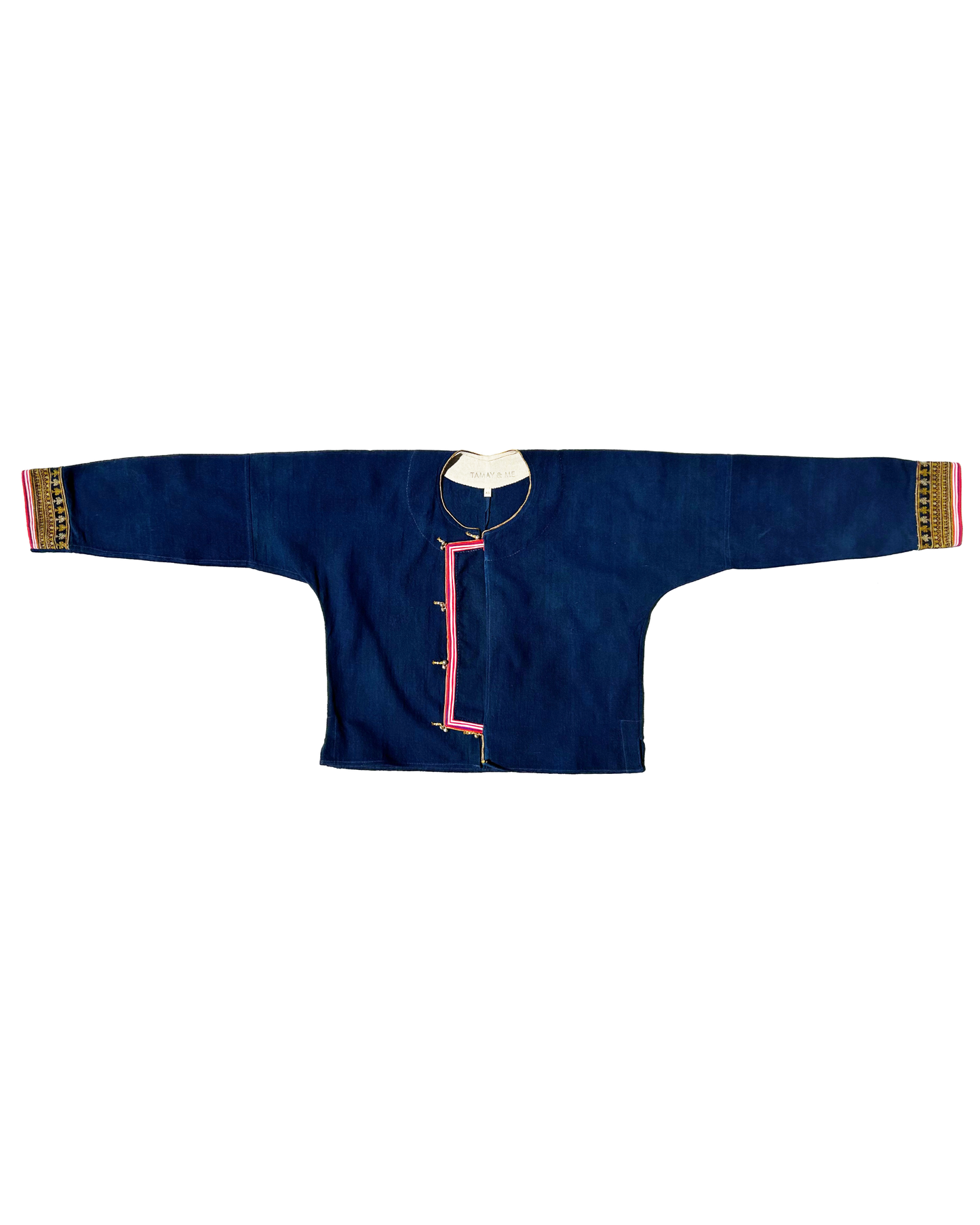 Embroidered Jacket in 12 Dip Indigo - Tamay & Me - Handmade in Vietnam