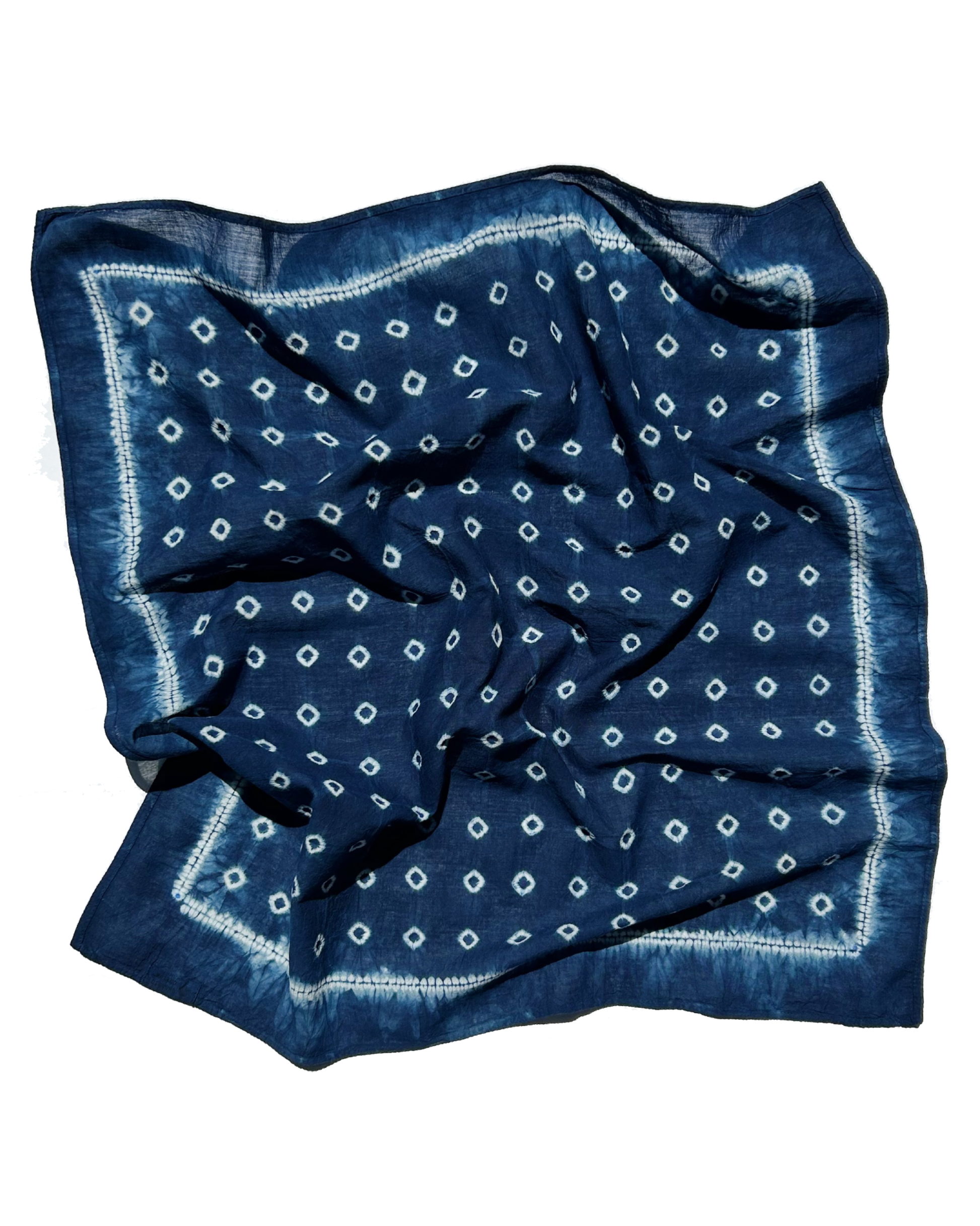 Rice Seedling Indigo Bandana - Tamay & Me - Handmade in Vietnam
