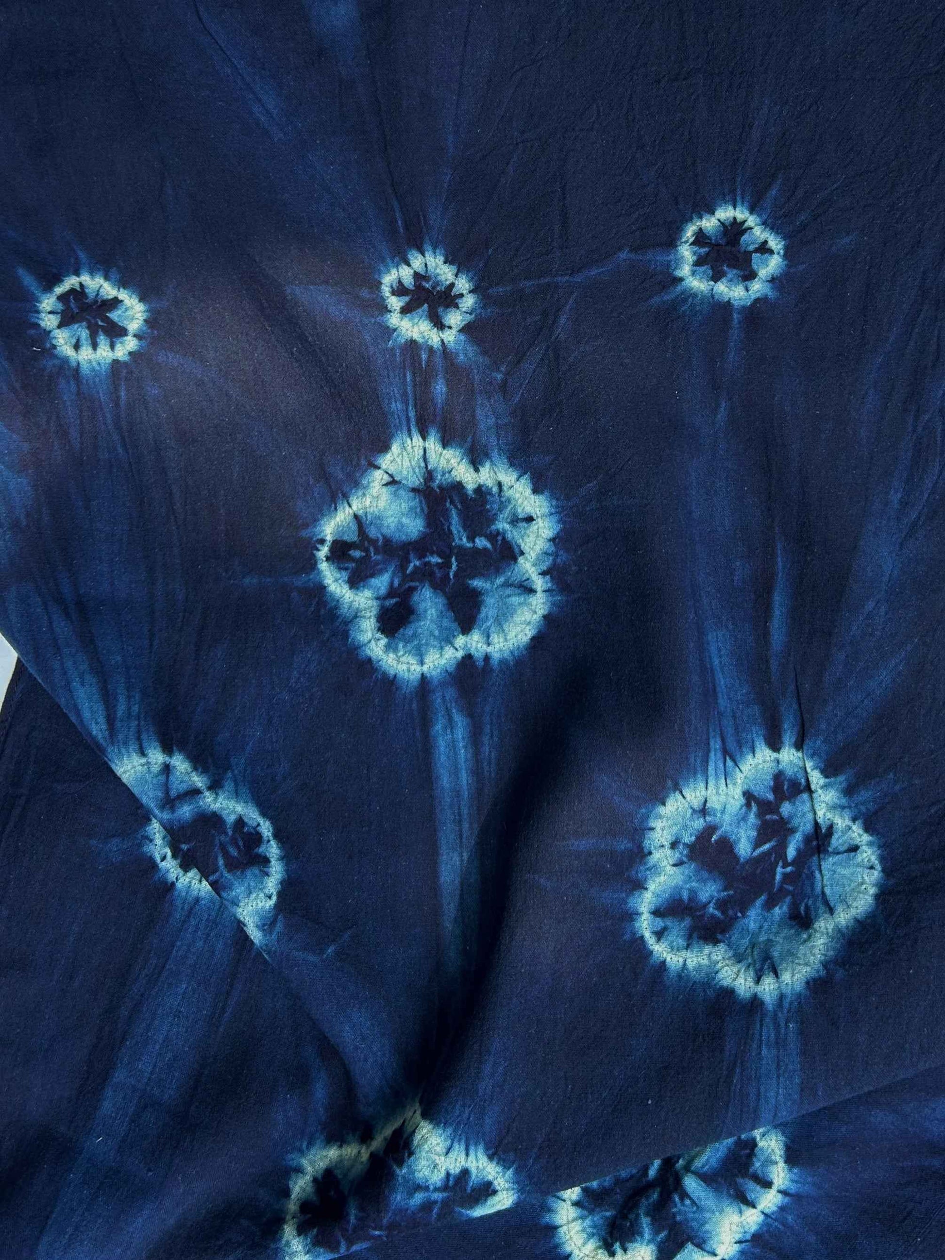 Indigo Tie-Dye Scarf VII - Tamay & Me - Handmade in Vietnam