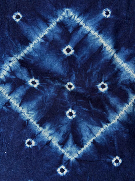 Indigo Tie-Dye Scarf IV - Tamay & Me - Handmade in Vietnam