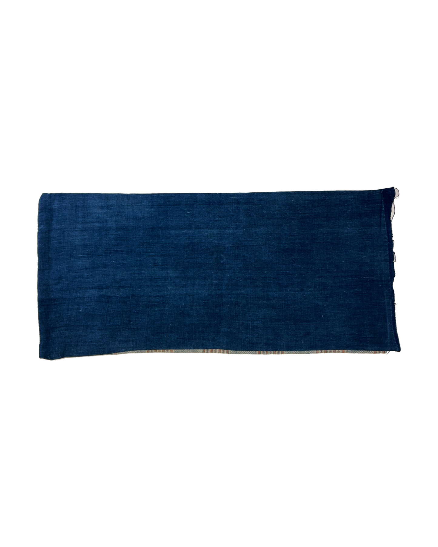 Medium Woven Indigo Cushion - Orange & Blue - Tamay & Me - Handmade in Vietnam