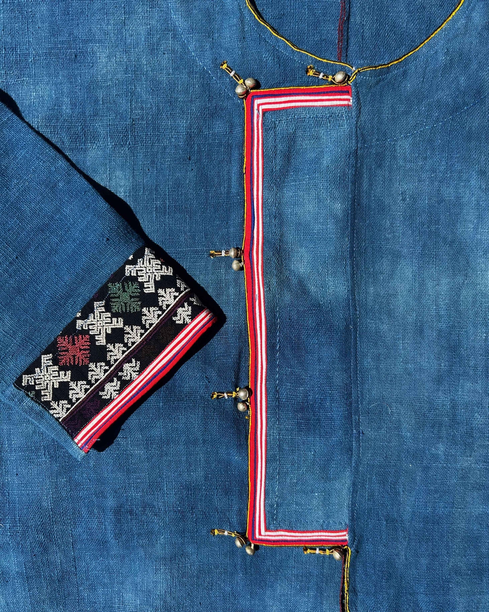 Embroidered Jacket in 6 Dip Indigo - Tamay & Me - Handmade in Vietnam