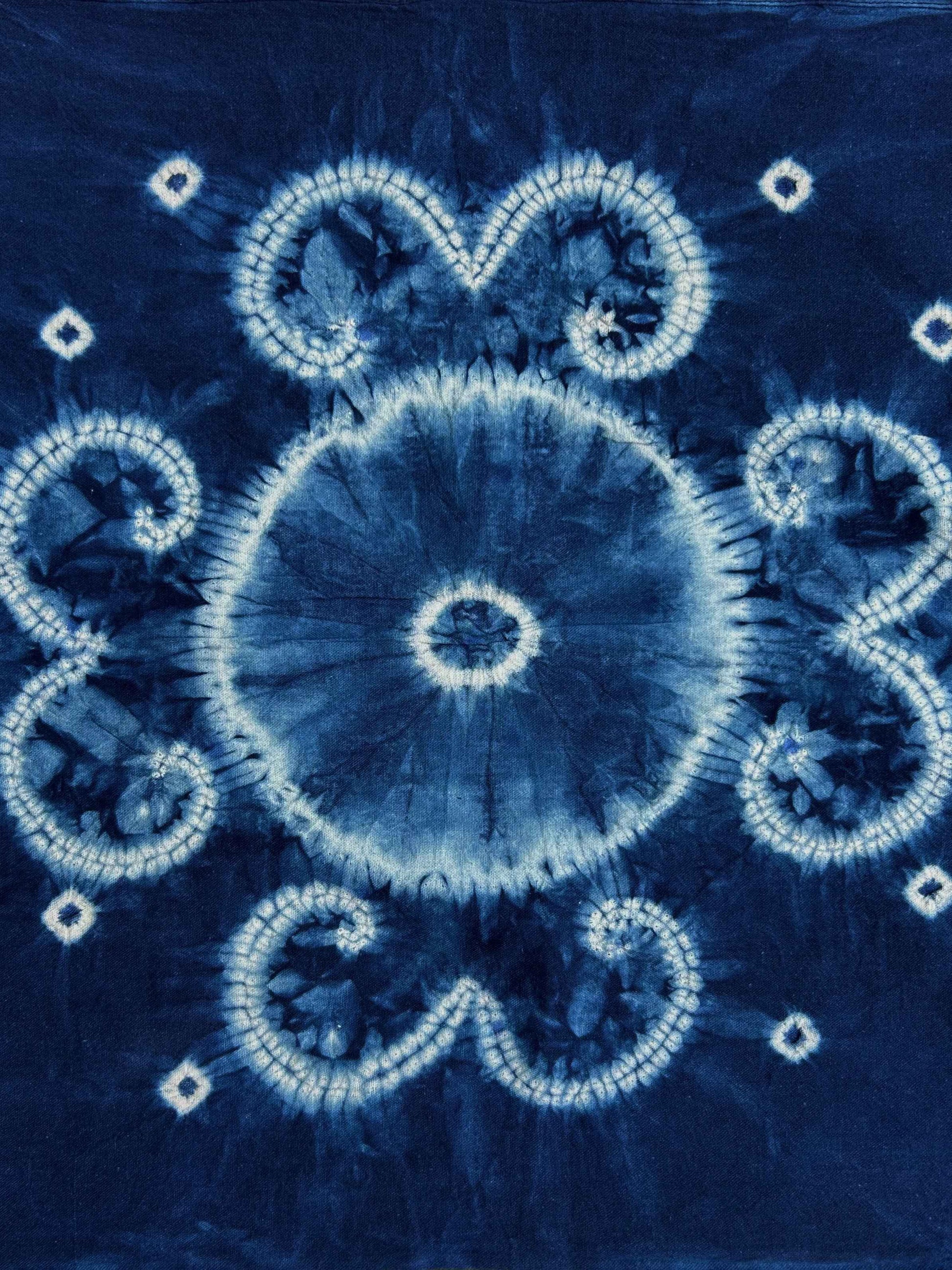 Indigo Tie-Dye Scarf III - Tamay & Me - Handmade in Vietnam