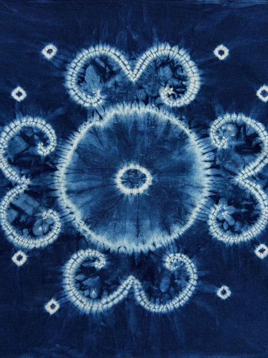 Indigo Tie-Dye Scarf III - Tamay & Me - Handmade in Vietnam