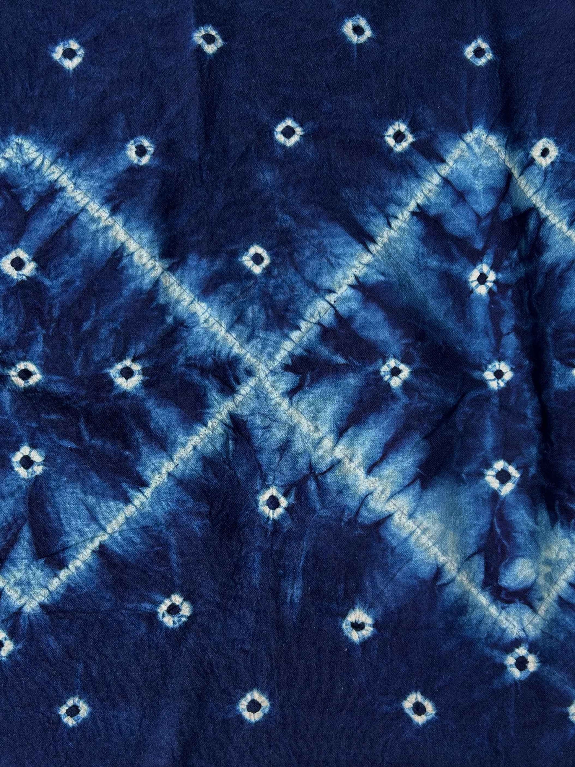 Indigo Tie-Dye Scarf IV - Tamay & Me - Handmade in Vietnam