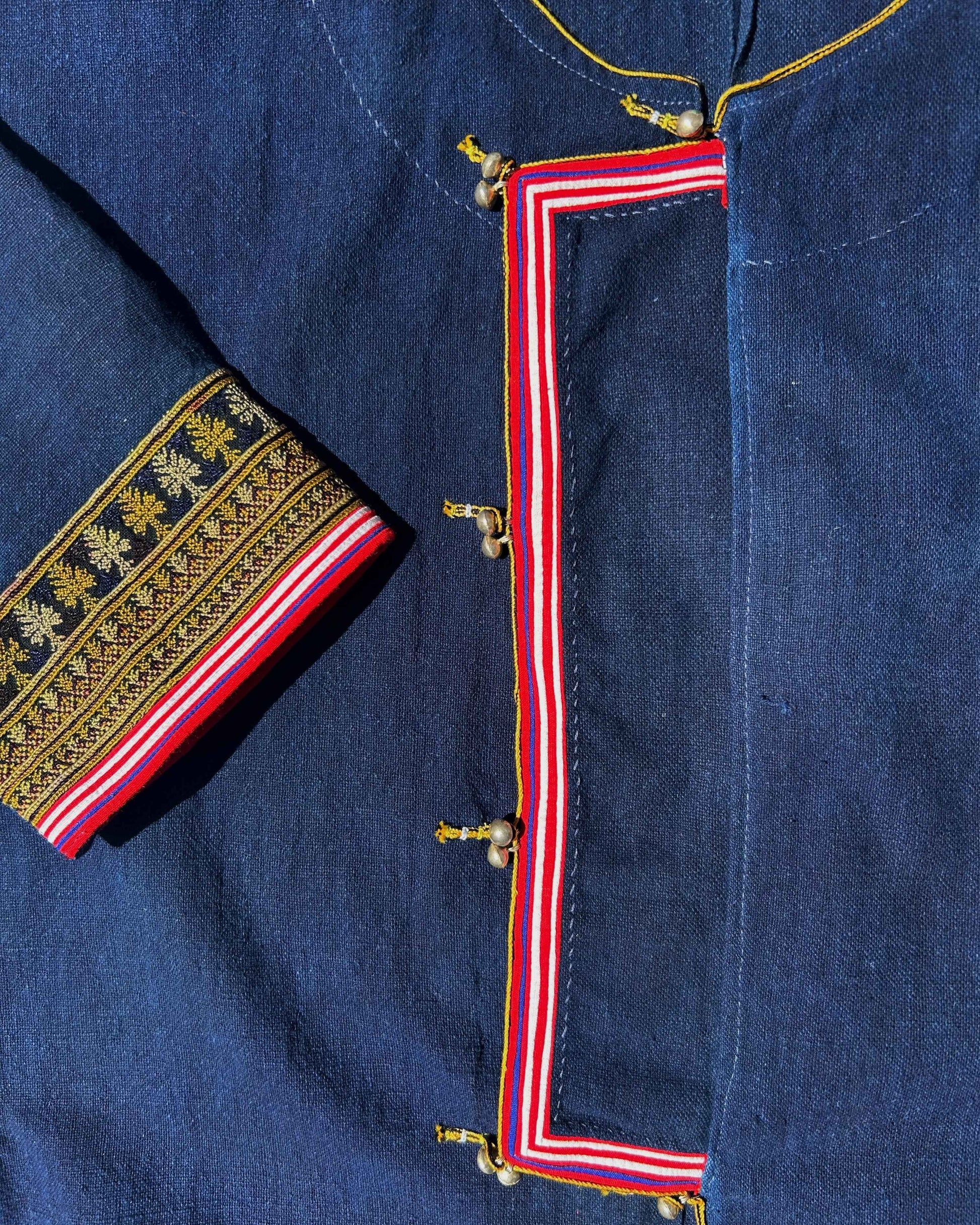Embroidered Jacket in 12 Dip Indigo - Tamay & Me - Handmade in Vietnam