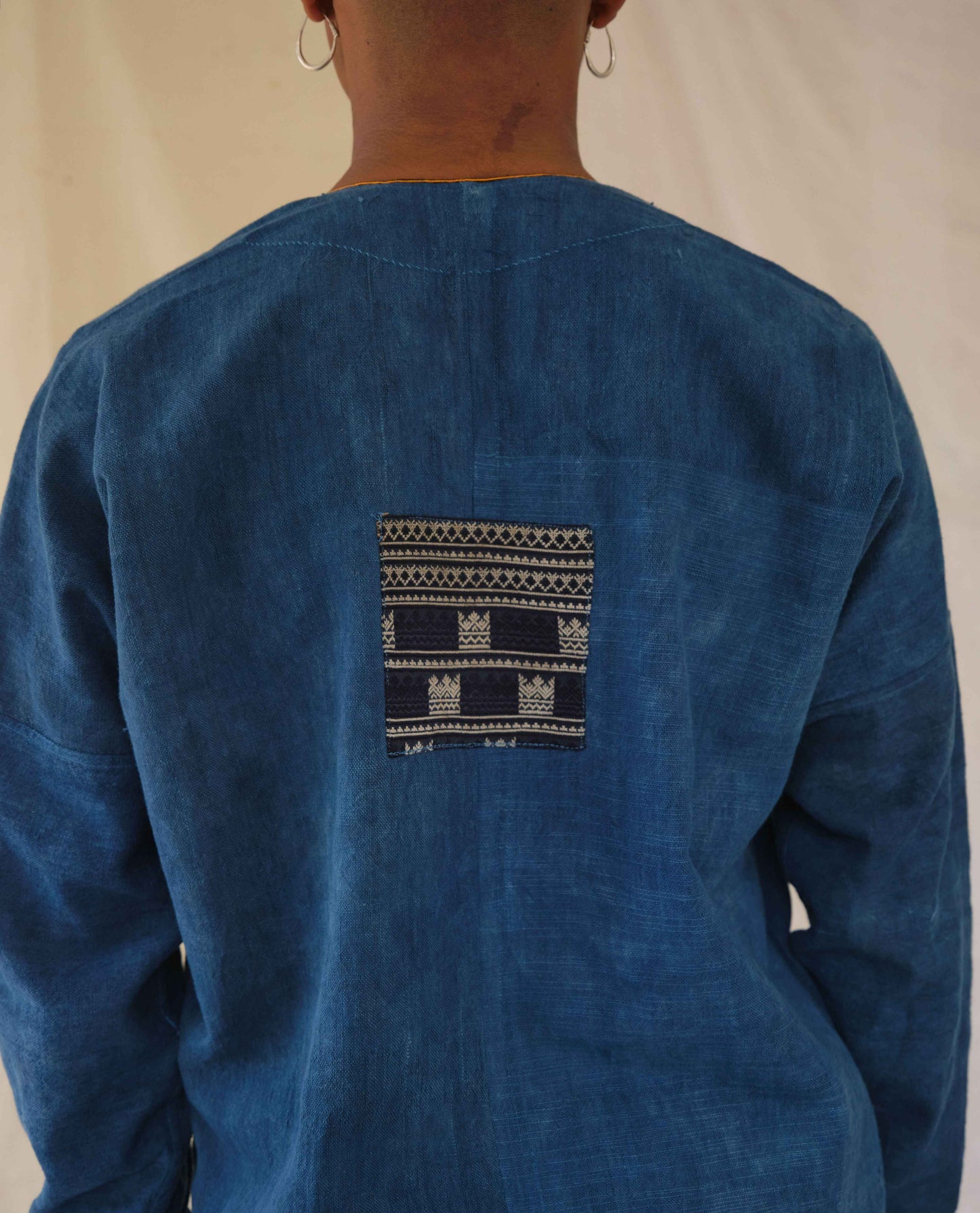 Embroidered Jacket in 6 Dip Indigo - Tamay & Me - Handmade in Vietnam