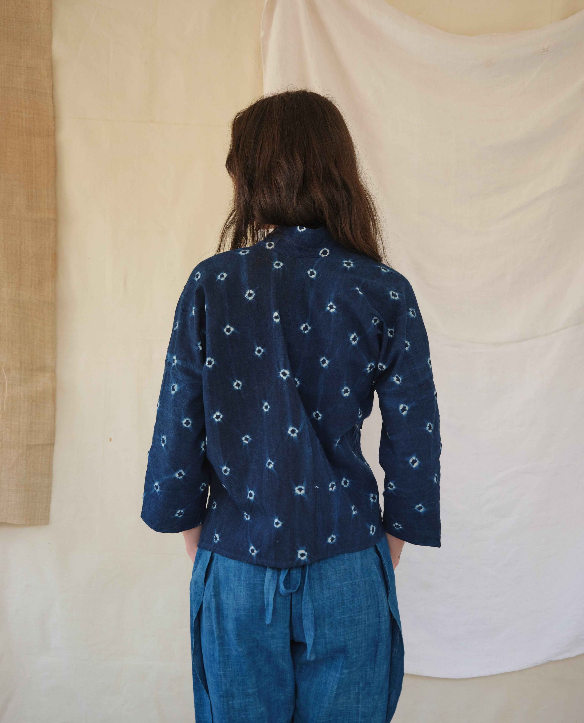 Cardigan Jacket in Tie Resist - Tamay & Me - Handmade in Vietnam