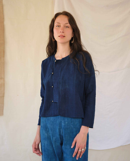 Field Jacket in 12 Dip Indigo - Tamay & Me - Handmade in Vietnam