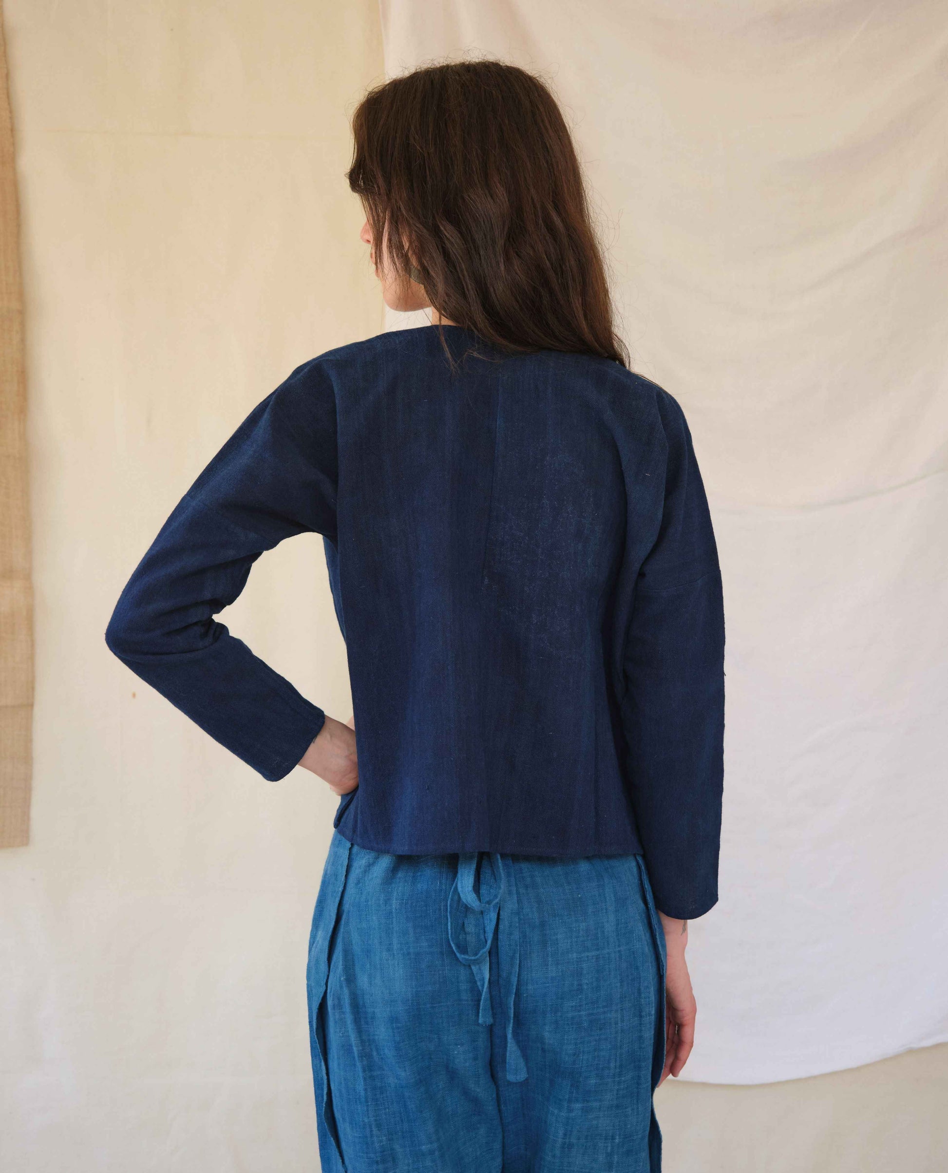 Field Jacket in 12 Dip Indigo - Tamay & Me - Handmade in Vietnam