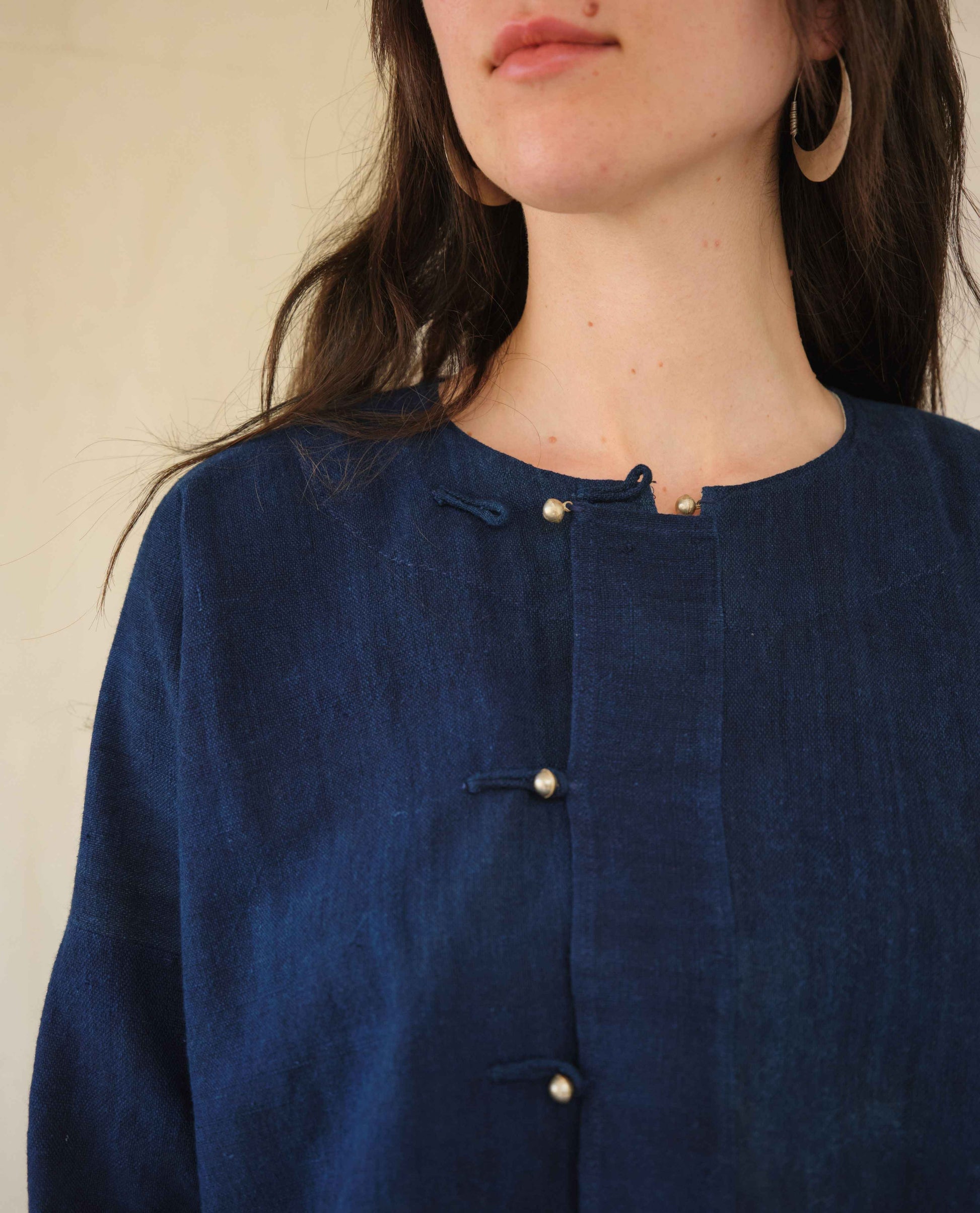 Field Jacket in 12 Dip Indigo - Tamay & Me - Handmade in Vietnam