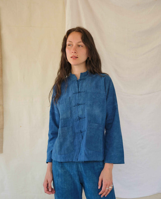 Daily Jacket in 12 dip Indigo - Tamay & Me - Handmade in Vietnam