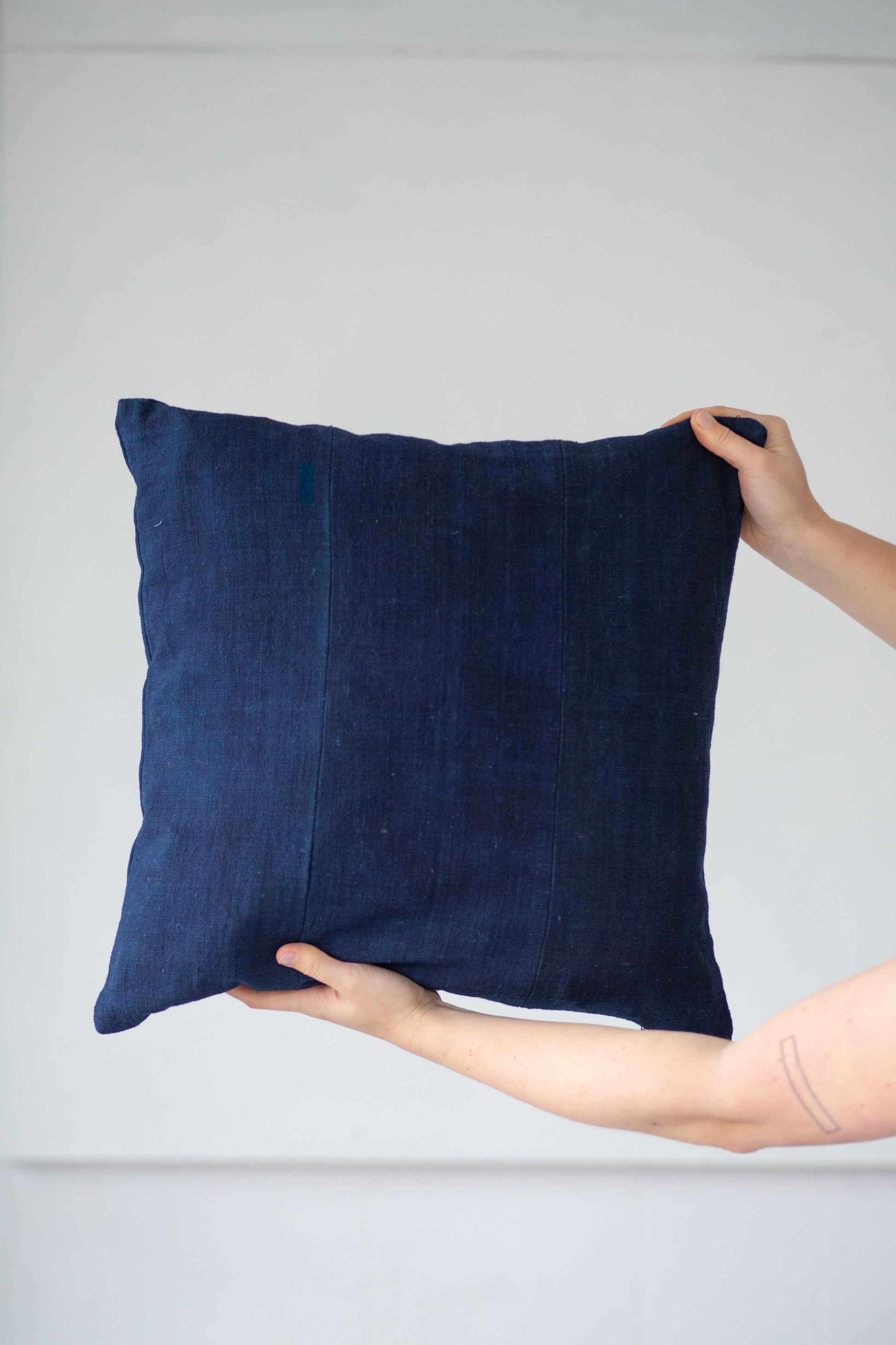 Panel Cushion in 12 Dip Indigo - Tamay & Me - Handmade in Vietnam
