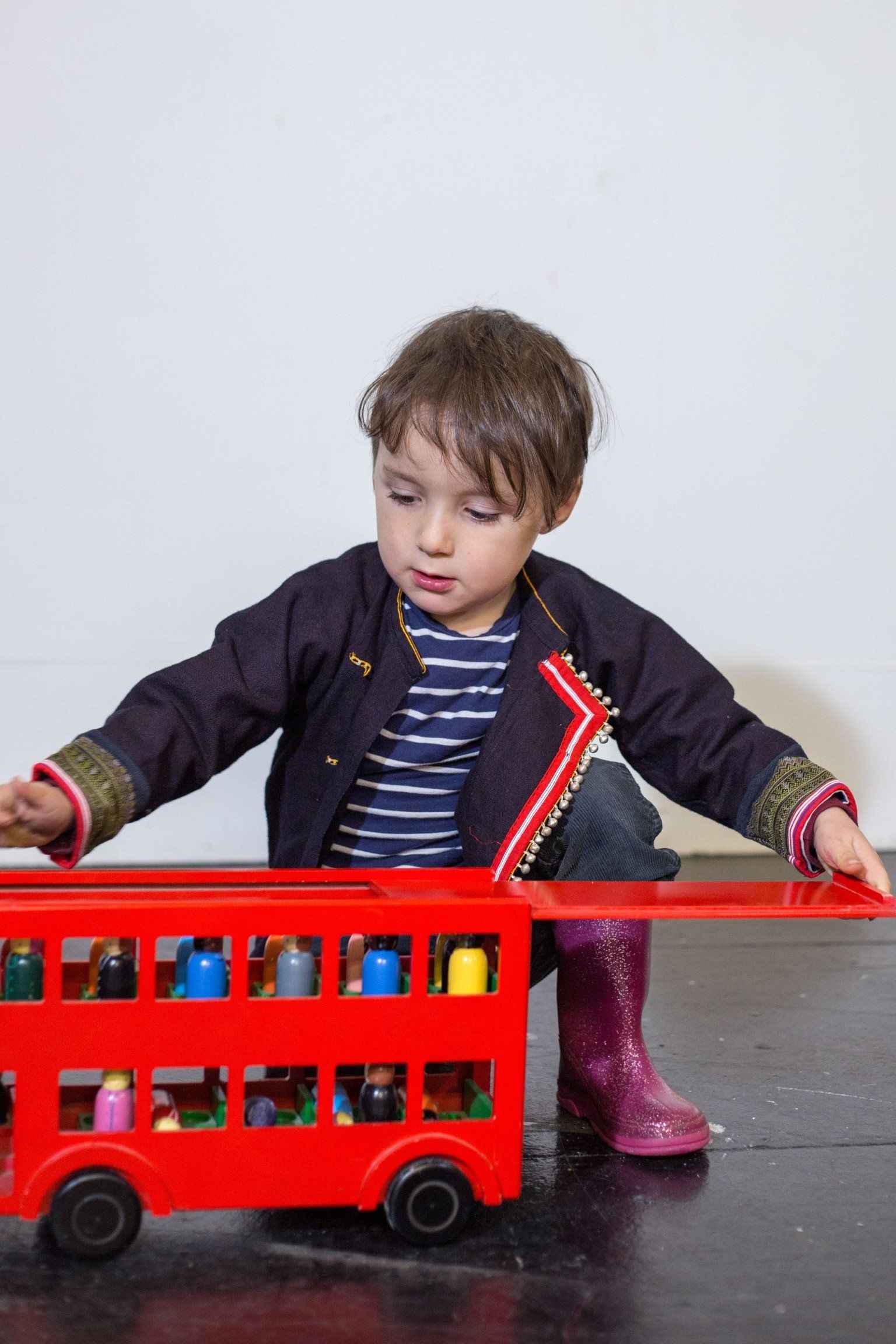 Embroidered Indigo Kids Jacket - Tamay & Me - Handmade in Vietnam