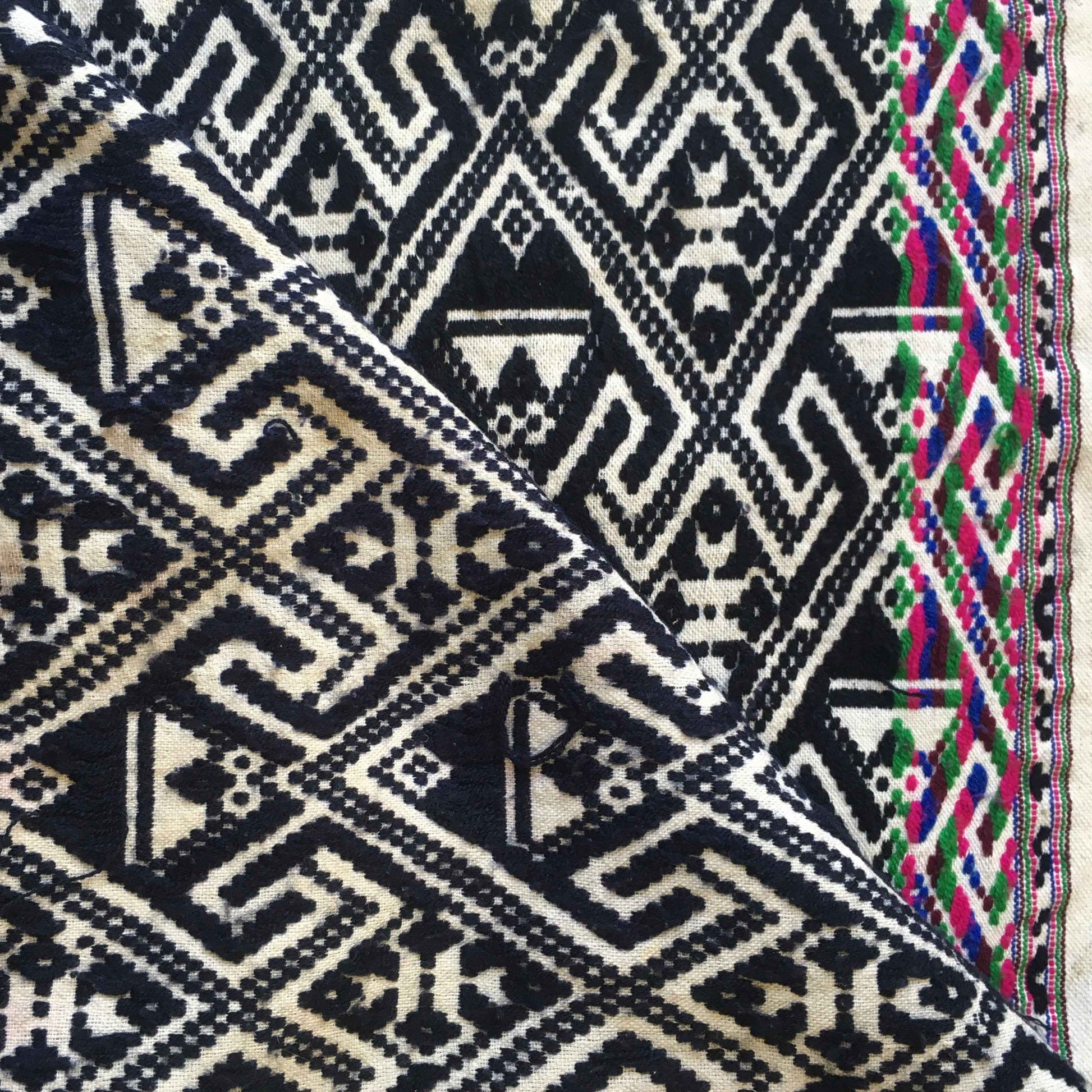 Black and White Lu Scarf - Tamay & Me - Handmade in Vietnam