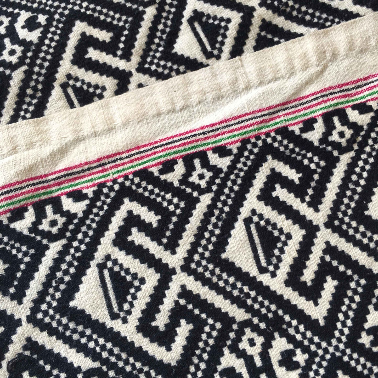 Black and White Lu Scarf - Tamay & Me - Handmade in Vietnam