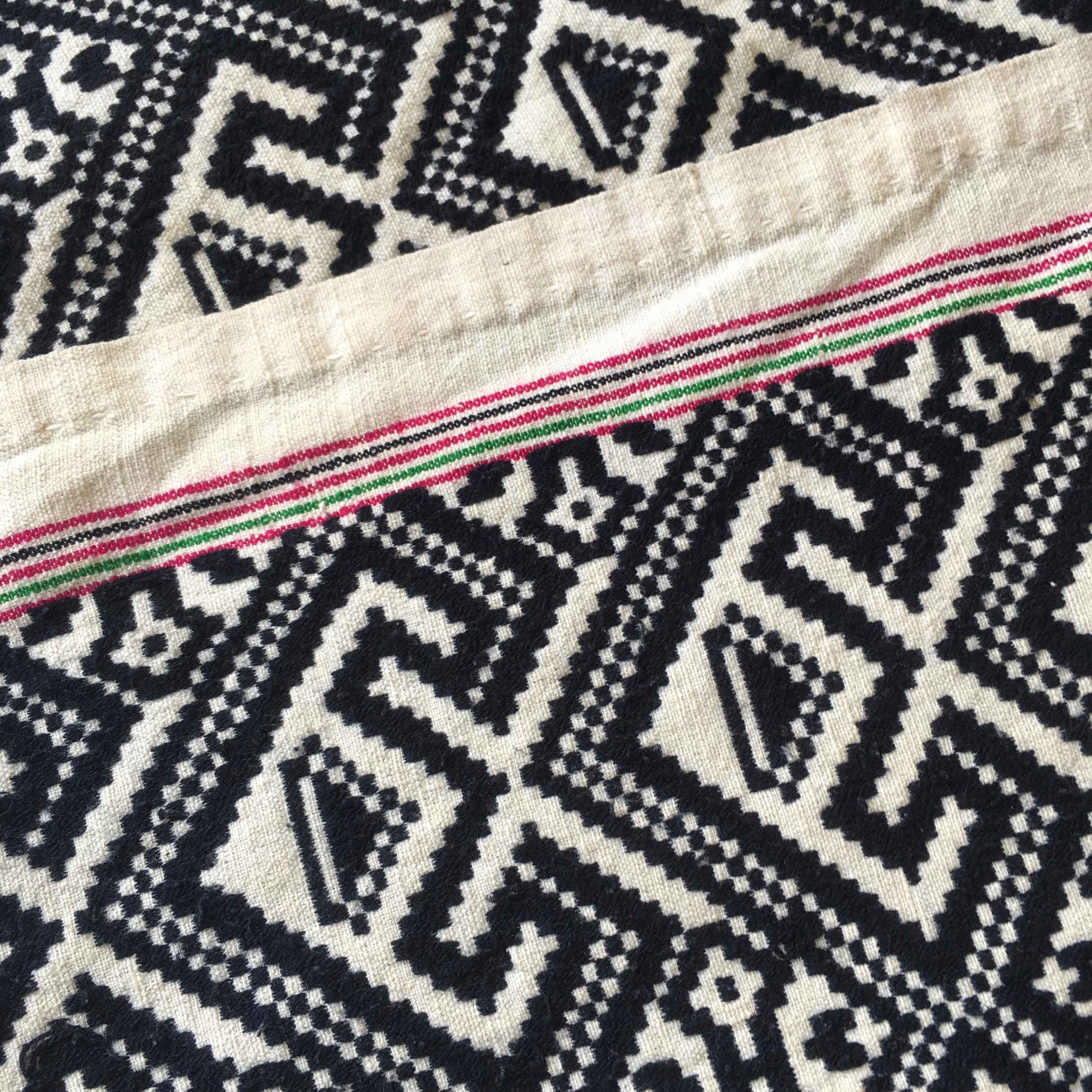 Black and White Lu Scarf - Tamay & Me - Handmade in Vietnam