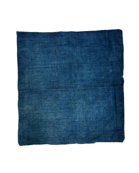 Large Woven Indigo Cushion - Blue & Cream - Tamay & Me - Handmade in Vietnam