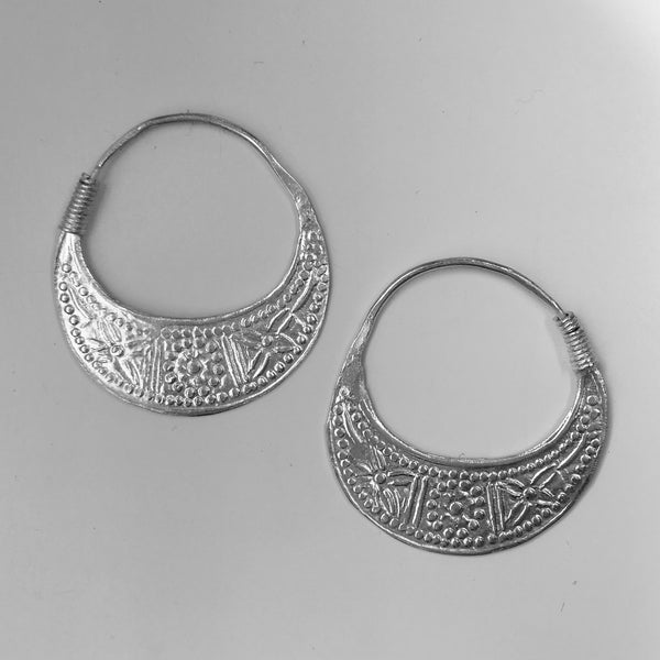 embossed hmong earrings 